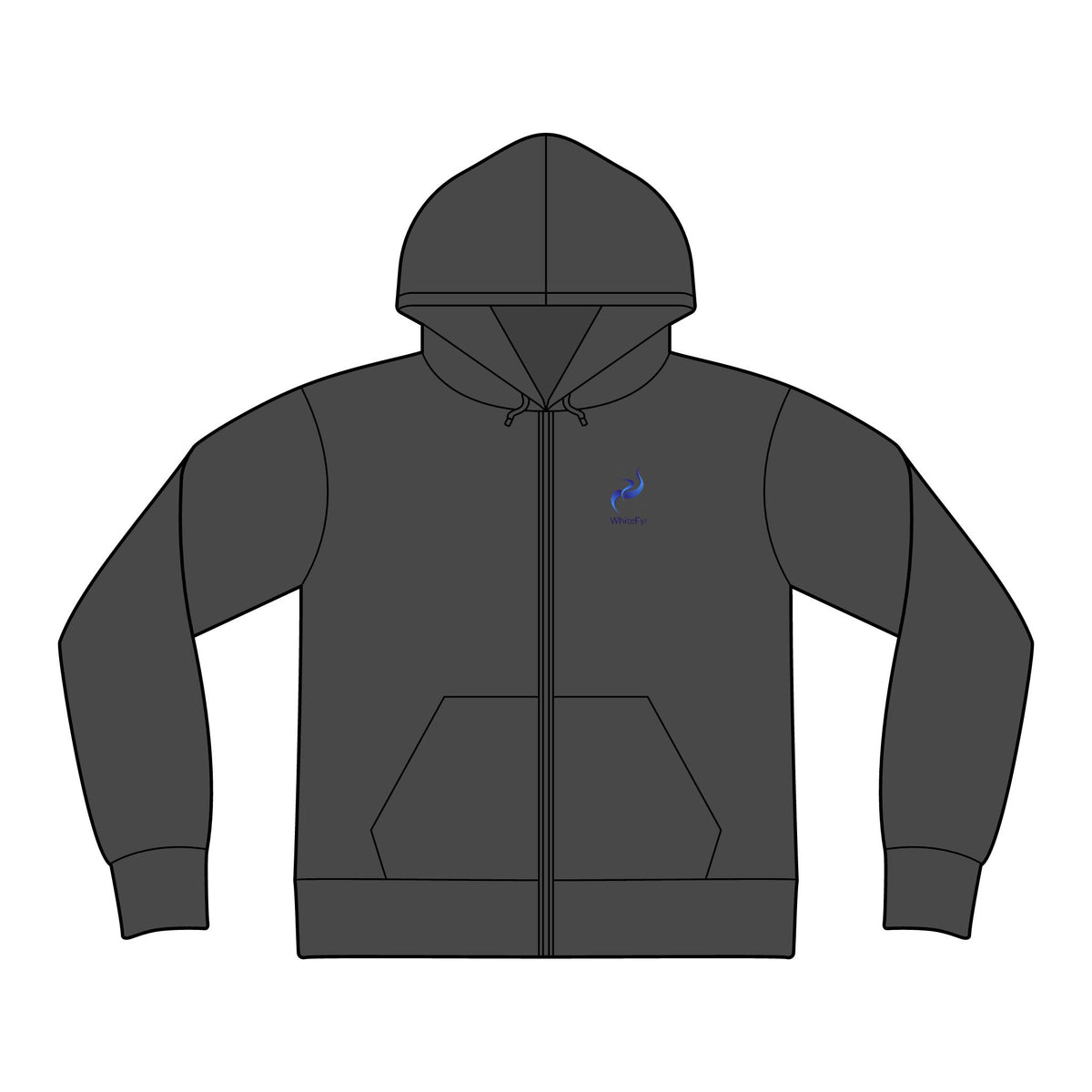 WhiteFyr Women's Fitted Zip Hoodie