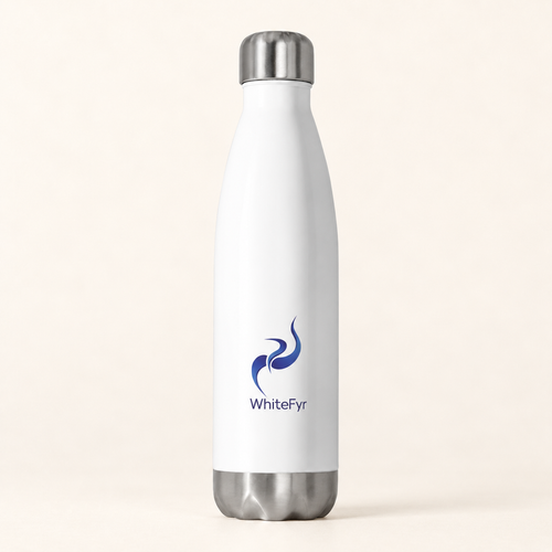 WhiteFyr Insulated Stainless Steel Flask – 20oz / 590ml — flask-closed — AI-assisted warm studio background