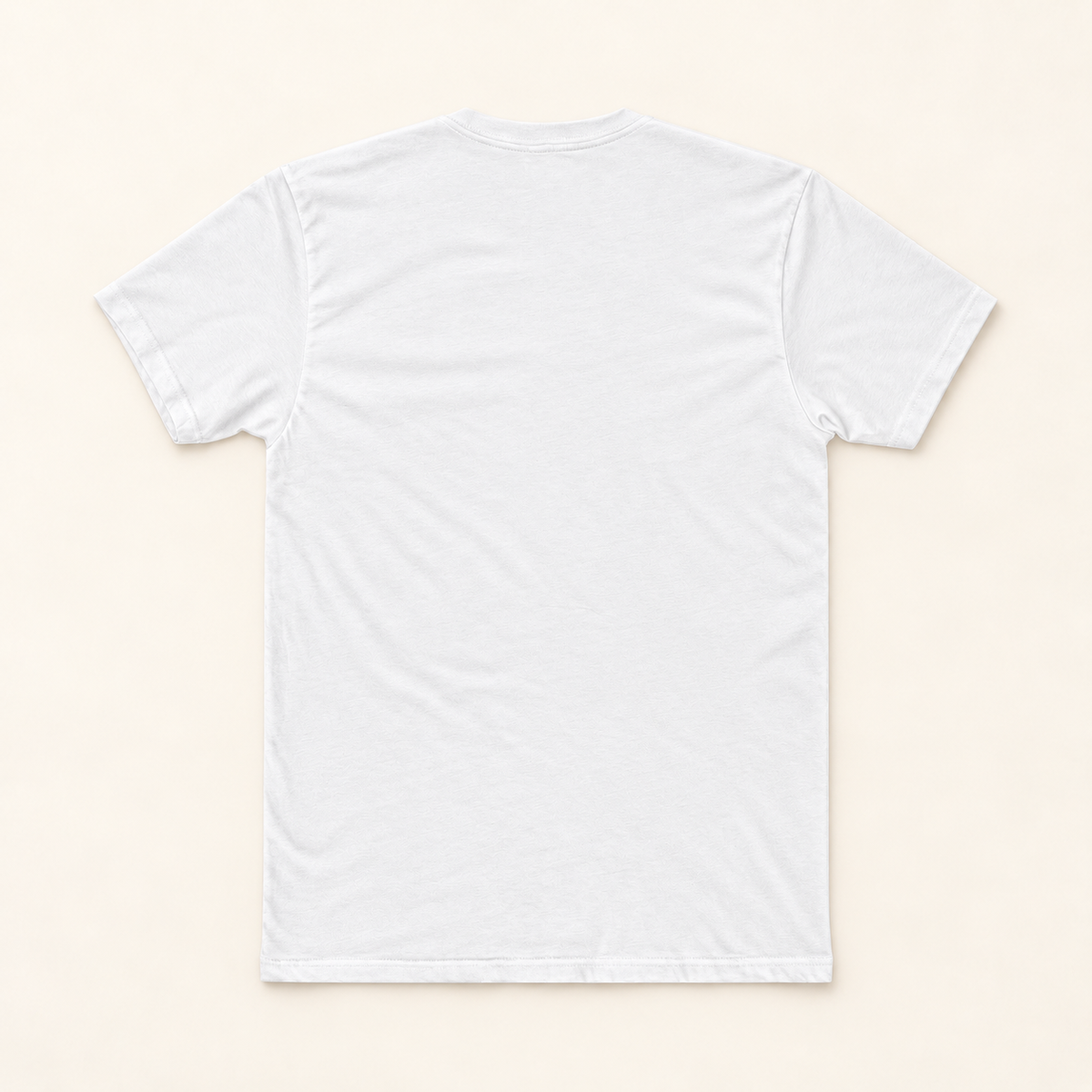 WhiteFyr Men’s Cotton Logo T-Shirt — AI-assisted studio back mockup