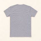 WhiteFyr Men’s Cotton Logo T-Shirt in Heather Grey — AI-assisted back studio mockup