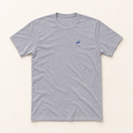 WhiteFyr Men’s Cotton Logo T-Shirt in Heather Grey — AI-assisted front studio mockup
