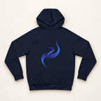 WhiteFyr Men's Performance Hoodie in Navy — AI-assisted studio back mockup