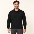 WhiteFyr Men's Performance Polo - Long Sleeve — AI-assisted studio model mockup