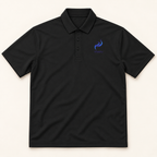 WhiteFyr Men's Performance Polo - Short Sleeve — AI-assisted studio front mockup