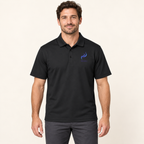 WhiteFyr Men's Performance Polo - Short Sleeve — AI-assisted studio model mockup