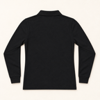 WhiteFyr Women's Performance Polo - Long Sleeve — AI-assisted studio back mockup