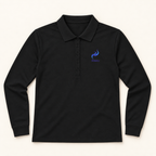 WhiteFyr Women's Performance Polo - Long Sleeve — AI-assisted studio front mockup